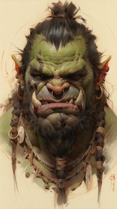 Orc Warrior, 얼굴 드로잉, Warcraft Art, Heroic Fantasy, Cuadros Star Wars, Wow Art, Creature Concept Art, Exploring The World, Fantasy Concept Art