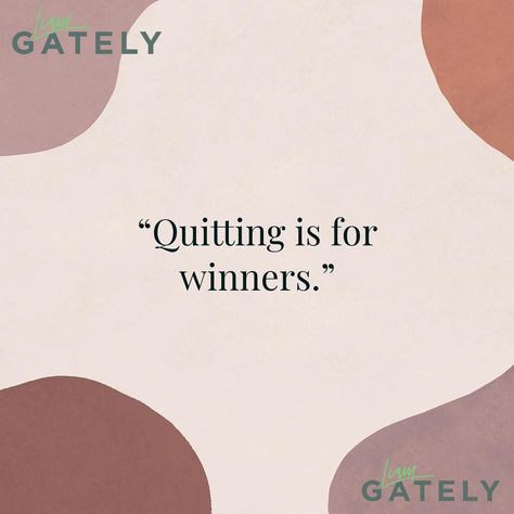 Contrary to popular opinion, quitting is for winners. Knowing when to quit, change direction, leave a toxic situation, demand more from life, give up on something that isn't working and move on is a very important skill that successful people all seem to have. Don't quit because it's hard; Quit because it sucks. #success #motivation #entrepreneur #mindset #goals #entrepreneurship #successquotes #successmindset #motivational #hustle #entrepreneurlifestyle #lifegoals When You Feel Like Quitting, I Thought About Quitting But Then, You Only Fail If You Quit, Quitting Nic, I Quit Meme, No Other Success Can Compensate For Failure In The Home, Mindset Goals, Hoco Proposals, Don't Quit