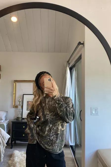 Camo Long Sleeve Outfit, Camo Top Outfit, Cute Camo Outfits, Delaney Childs, Camo Outfit, Southern Belle Style, Lazy Fits, Camo Long Sleeve, Style Bundle