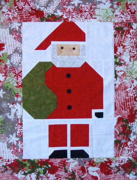 Santa Wall Hangings Quilted, Santa Quilt, Quilt Wall, Quilt Care, Christmas Wall Hangings, Holiday Quilts, Hanging Stockings, Christmas Parade, Modern Quilt Patterns