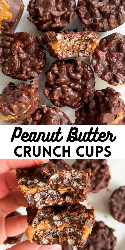 Chocolate Peanut Butter Crunch Bars, Puffed Rice Cereal, Butter Crunch, Crunch Bars, Chocolate Cereal, Peanut Butter Crunch, Vegan Party, Dairy Free Chocolate Chips, Crunch Bar