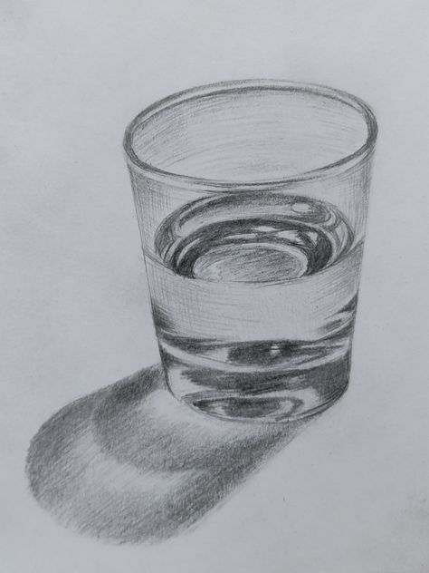 Glass Still Life Drawing, Glass Object Drawing, Observational Drawing Reference, Glass Sketch Pencil Drawings, Glass Shading Drawing, Easy Still Life Drawing Pencil Sketch, Glas Drawing, Drawings With Shading, Simple Still Life Drawing