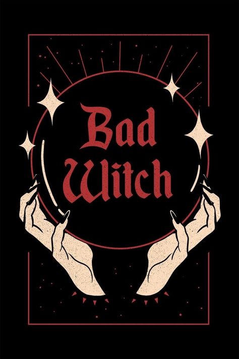 autumn witch — some witchy wallpapers Bad Witch, Red And Black, A Black, Witch, Stars, Red, Black