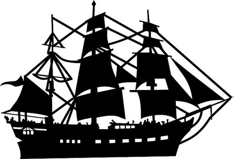 Sailer, Boat, Ship, Silhouette, Sailing Ship, Pirate Pirate Clip Art, Aquatic Design, Ship Silhouette, Boat Silhouette, Ship Drawing, Shadow Puppets, Scroll Saw Patterns, Tall Ships, Pirate Ship