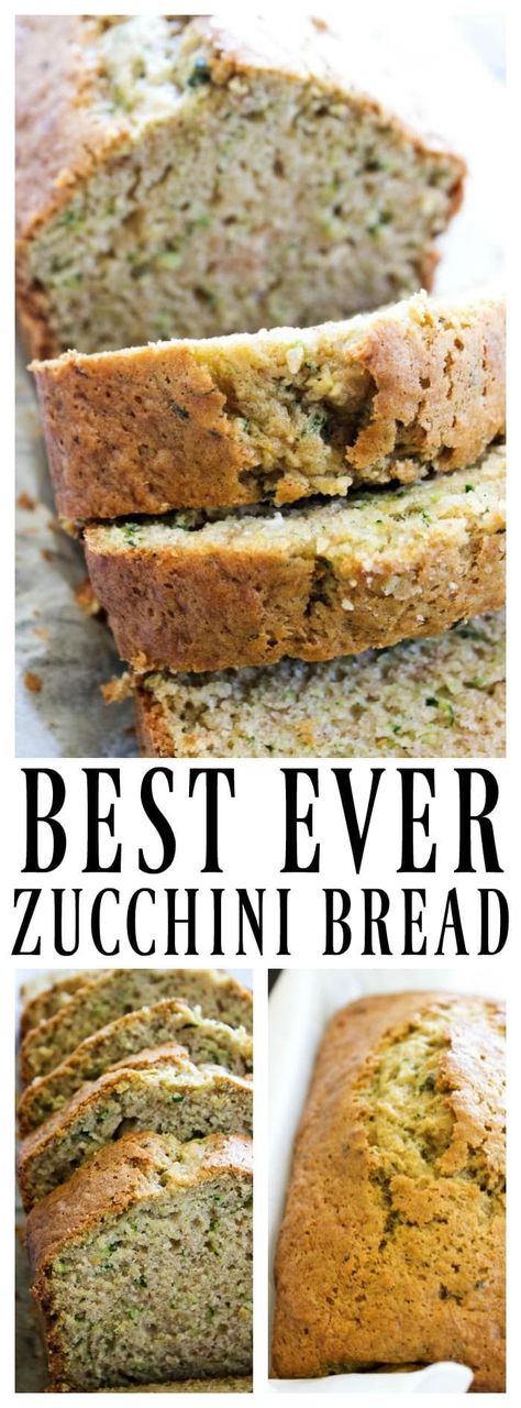 This BEST EVER ZUCCHINI BREAD recipe comes from my grandma, so naturally there isn't a better zucchini bread recipe out there. Best Zucchini Bread, Recipe Zucchini, Best Zucchini, Zucchini Banana, Zucchini Banana Bread, Zucchini Bread Recipe, Desserts Keto, Desserts Vegan, Zucchini Bread Recipes