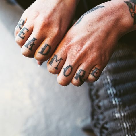 Hand And Knuckle Tattoos, Finger Tattoo Fonts, Women Knuckle Tattoo Ideas, Knuckle Word Tattoos For Women, Small Knuckle Tattoos, Finger Tattoo Fonts Lettering, Knuckle Tattoo Words, Knuckle Tattoo Fonts Lettering, Word Finger Tattoos