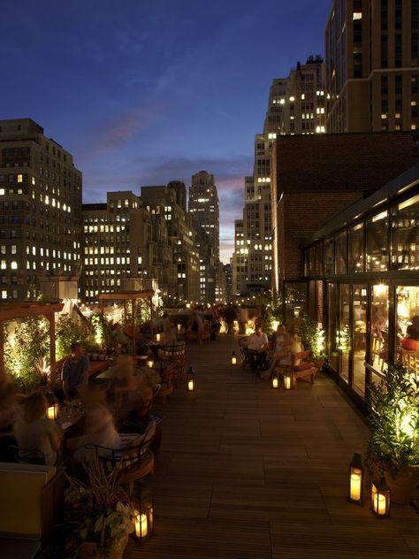 Refinery Rooftop Bar, New York,  USA Rooftop Ideas, New York Rooftop, Midtown Nyc, Trendy Hotels, Sky Bar, Best Rooftop Bars, Nyc Hotels, Small Luxury Hotels, New York Hotels