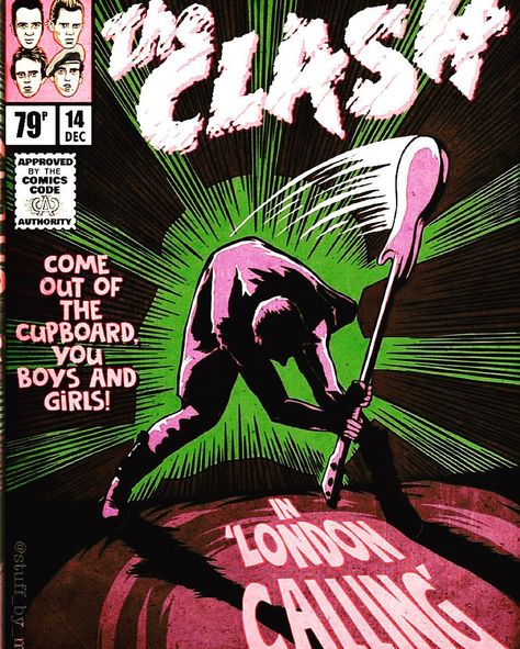 London Calling The Clash, The Clash London Calling, Clash London Calling, Punk Songs, Imaginary Friend, London Calling, Comic Book Covers, The Clash, Feb 7