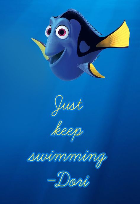 Just Keep Swimming Dory, Just Keep Swimming, Wallpapers Phone, Keep Swimming, Beautiful Illustration, Finding Dory, Finding Nemo, Kawaii Wallpaper, Open House