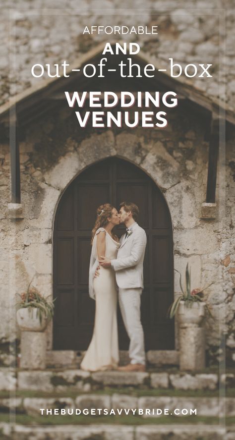 Are you looking for a cheap or free wedding venue? Check out these unique and affordable ideas! Most Affordable Wedding Venues, Simple Wedding Locations, Unique Wedding Location Ideas, Cheap Venue Ideas Wedding, Unique Venue Ideas, Creative Wedding Venue Ideas, Cheapest Wedding Venues, Free Wedding Venue Ideas, Small Affordable Wedding Ideas