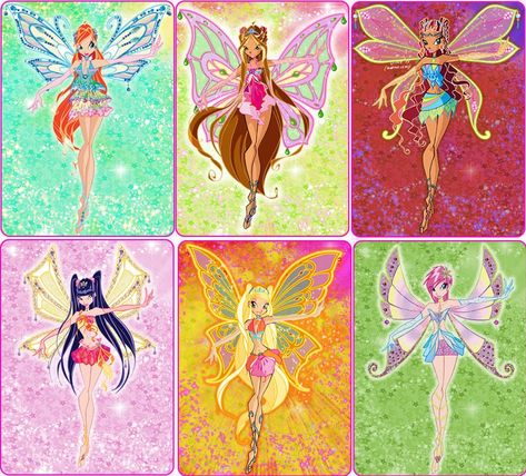 Winx Club Enchantix: Bloom, Flora, Aisha, Musa, Stella, and Tecna. Winks Club, Kyou Koi Wo Hajimemasu, Winx Cosplay, Las Winx, Klub Winx, Ice Dragon, Dragon Series, Bloom Winx Club, Fantasias Halloween