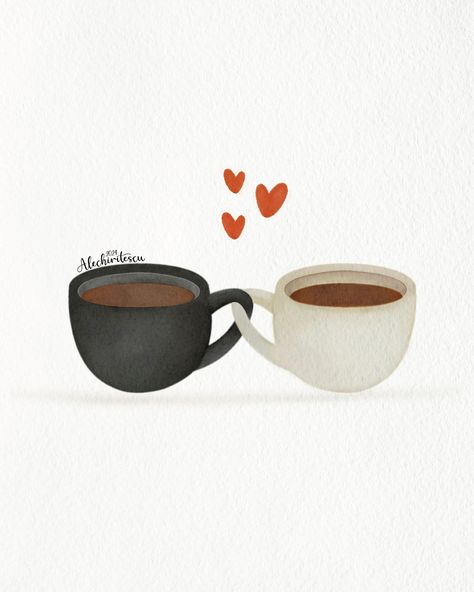 Coffee with you ❤️ Tag your coffee buddy ☕️ Coffee Love Illustration, You Are My Cup Of Tea, Illustration Art Coffee, Morning Coffee Aesthetic, Valentines Day Coffee, Valentine Coffee, Coffee Inspiration, Friends Coffee, Coffee Cup Art