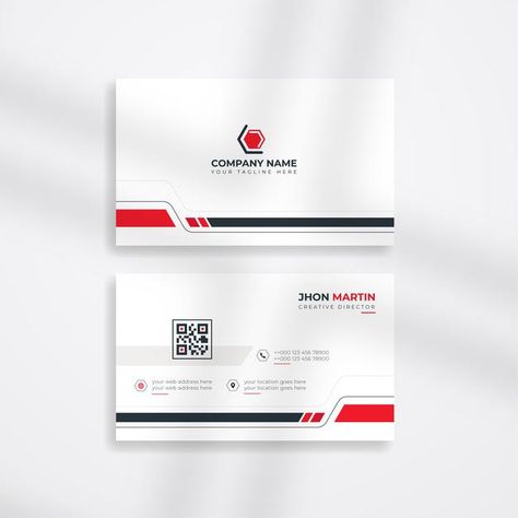 Modern corporate business card or compan... | Premium Vector #Freepik #vector #business card Corporate Visiting Card, Visiting Card Creative, Company Business Card Design, Cart Visit, Visit Cards, Cafe Logo Design, Visit Card, Company Business Cards, Ads Creative Advertising Ideas