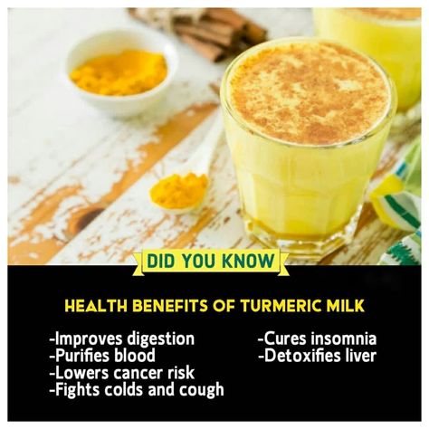 Health Benefits of Turmeric Milk #HealthBenefits #HealthyFoods #TurmericMilk #FitBody Benefits Of Turmeric Milk, Turmeric Milk Benefits, Muscle Gain Workout, Health Benefits Of Turmeric, Benefits Of Turmeric, Turmeric Milk, Fitness Facts, Turmeric Health Benefits, Workout Plan For Women