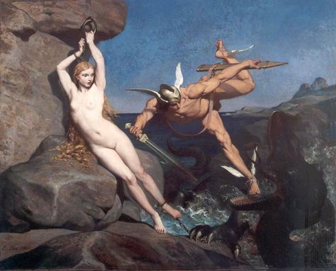 Perseus And Andromeda, Fantasy Wizard, West Art, Jean Baptiste, Amazing Art Painting, Greek Gods, Greek Mythology, Classic Art, Culture Art