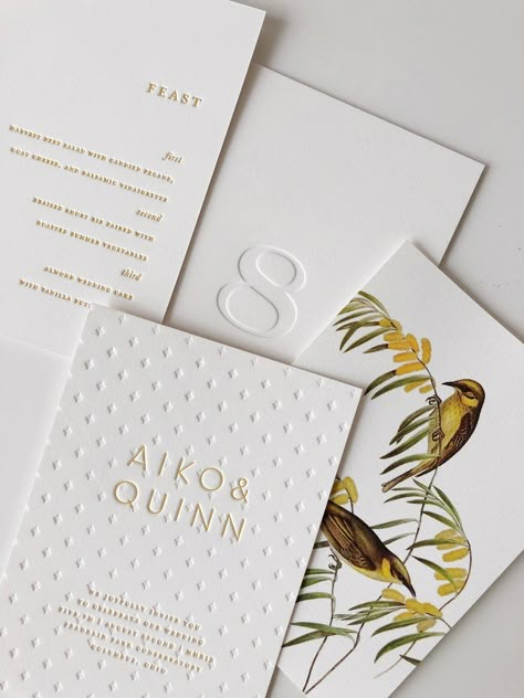 Creative Stationery Design, Chic Stationery, Luxury Invitation Design, Letterpress Invitation Suite, Stationery Design Inspiration, Contemporary Wedding Invitations, Event Stationery, Letterpress Paper, Letterpress Wedding Invitation