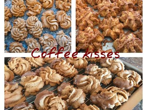 Coffee Kisses recipe by Naeema Mia Coffee Kisses, Kiss Cookie, Coffee Icing, Pastries Recipes, Brownies Cookies, Brownie Cookies, Food Categories, Pastry Recipes, Decorating Tips