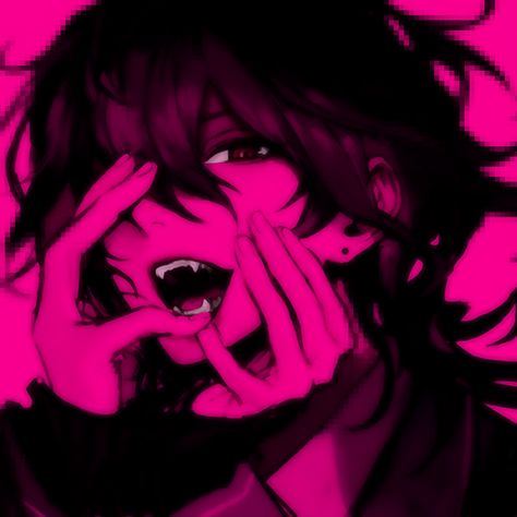 Colourful Pfp Aesthetic, Pink And Black Pfp Aesthetic, Hot Pink Banner Discord Gif, Hot Pink Matching Pfp, Pink And Black Anime Aesthetic, Dark Pink Pfp Anime, Dark Pink Anime Pfp, Hot Pink Anime Pfp, Pink Goth Pfp