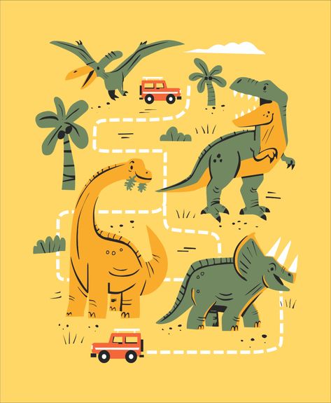 Kid's T-shirt chest print Batman Comic Cover, Kids Graphic Design, Aztec Wallpaper, Safari Kids, Dinosaur Graphic, Safari Design, Dinosaur Room, Dino Shirt, Boys Prints