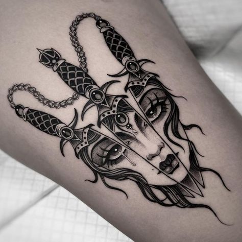 Classical Art Inspired Tattoos, Black And Grey Tattoos For Women, Black Neo Traditional Tattoo, Moody Tattoo, Blackwork Tattoo Sketch, Neotraditional Sleeve, Black Work Tattoo Design, Black And Grey Tattoo Design, Traditional Tattoo Black And Grey