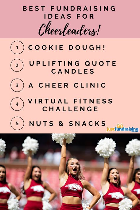 Best Cheer Fundraisers, Fundraising Ideas Cheerleading, All Star Cheer Fundraiser Ideas, Cheer Fundraising Ideas, Cheerleading Fundraiser Ideas, Middle School Fundraisers, Cheer Fundraiser Ideas, Summit Cheer, Cheerleading Fundraiser