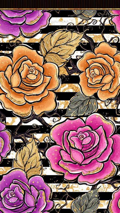 Roses Wallpaper Backgrounds, Cute Roses, Halloween Wallpaper Backgrounds, Wal Art, Halloween Wallpapers, Halloween Flowers, Flowers Digital, Sunflower Wallpaper, Cute Rose