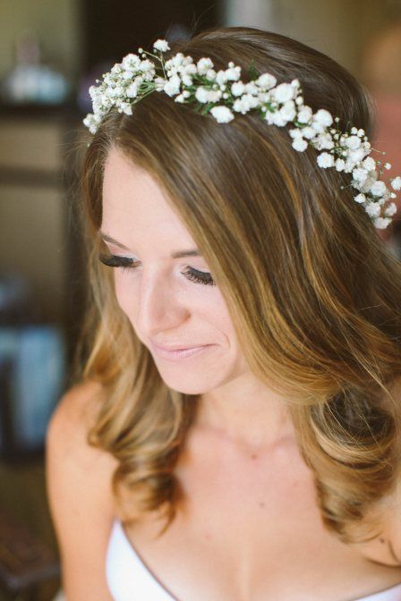 Baby Breath Flower Crown, Flower Crown Bride, Bridal Flower Crown, Flower Crown Wedding, Bridal Crown, Baby's Breath, Crown Hairstyles, Hair Vine, Bridal Flowers