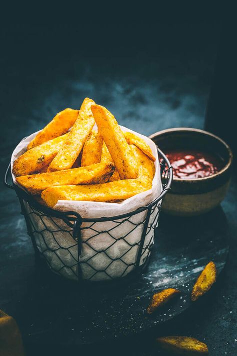 Airfryer Chunky Chips - Sandhya's Kitchen Pub Chips Air Fryer, Chips In Air Fryer How To Make, Fried Chips Recipe, Airfryer Chips Potatoes, Air Fryer Chips Recipes, Air Fry Chips, Air Fryer Chips Potatoes, Homemade Chips In Air Fryer, Airfryer Potato Chips