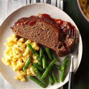 Melt-in-Your-Mouth Meat Loaf Recipe -When my husband and I were first married, he refused to eat meat loaf because he said it was bland and dry. Then I prepared this version, and it became his favorite meal. —Suzanne Codner, Starbuck, Minnesota Pioneer Food, Survival Recipes, Church Recipes, Meaty Meals, Best Ground Beef Recipes, Wartime Recipes, Homemade Meatloaf, Slow Cooker Pork Chops, Best Meatloaf