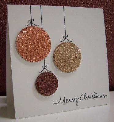 Stamping with Loll: Metallic Ornaments Meery Christmas, Metallic Ornaments, Ornament Card, Homemade Christmas Cards, Christmas Card Crafts, Paper Ornaments, Diy Christmas Cards, Glitter Paper, Christmas Cards Handmade