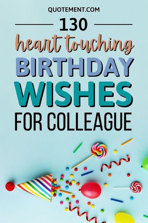 Write the most original birthday message for your work buddy with these cute and funny heart touching birthday wishes for colleague! Happy Birthday Wishes Work Friend, Touching Birthday Wishes, Work Bestie Birthday Quotes, Birthday Quotes For Coworker, Co Worker Birthday Wishes, Happy Birthday Wishes Coworker, Happy Birthday Colleague Funny, Coworker Birthday Quotes, Birthday For Coworker