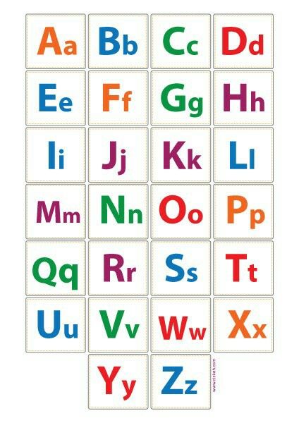 Abjad Lettering A-z, Wall Alphabet Letters, English Alphabet Worksheets, Alphabet Chart Printable, Nursery School Activities, Alphabet Flash Cards Printable, Abc Chart, French Flashcards, Alphabet Worksheets Kindergarten