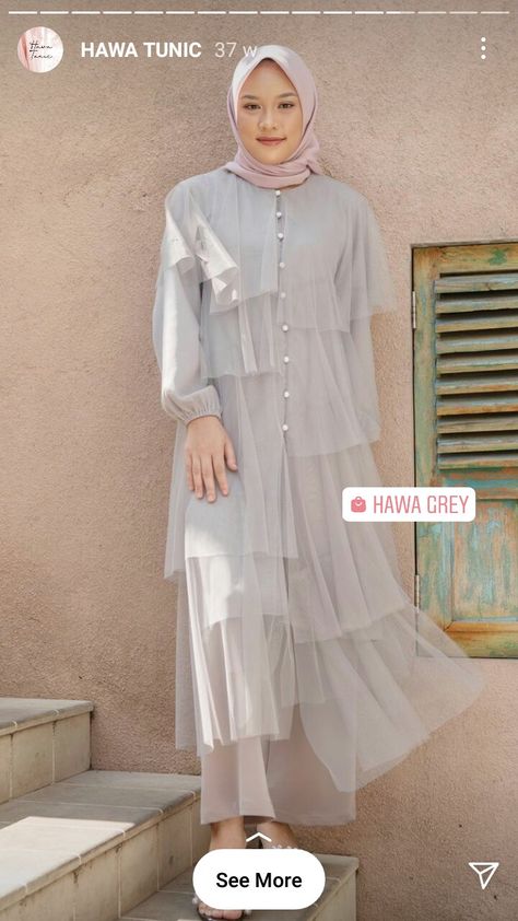 Outer Tile, Long Dress Hijab, Eid 2024, Kondangan Outfit, Ootd Hijab Style, Ootd Hijab, Modern Dress, Hijab Style, Dress Wedding