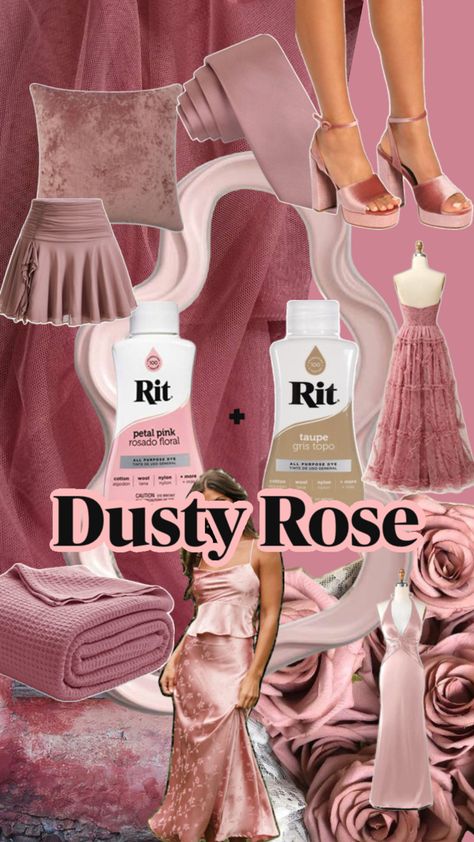 Discover how to create a beautiful dusty rose shade with Petal Pink and Taupe Rit dyes. This soft, romantic pink is perfect for Soft Autumn and works wonderfully on blouses, dresses, and linens. #DustyRose #RomanticColors #SoftAutumn #DIYClothing Soft Autumn Wardrobe, Rit Dye, Autumn Wardrobe, Romantic Colors, Dusty Rose Color, Soft Autumn, Soft Rose, Rose Color, Fall Wardrobe