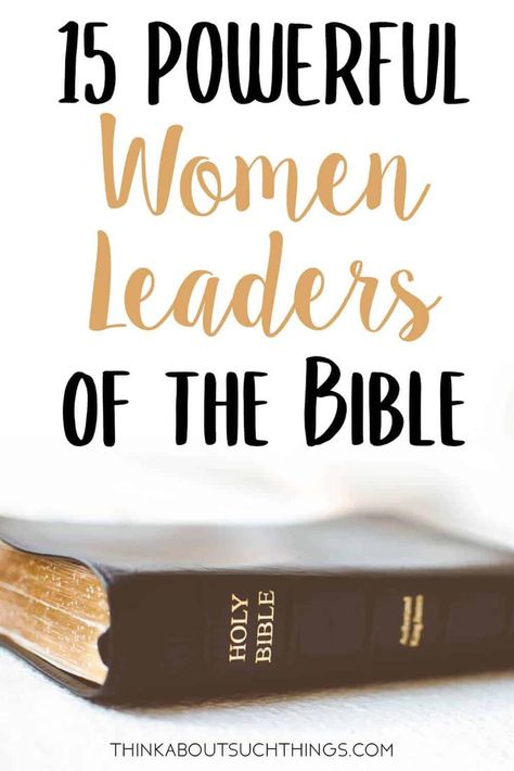 It's amazing what leadership skills you can learn from the Bible. These 15 women leaders will inspire and teach you about good and bad leadership. So, if you are in church leadership or in ministry leadership these biblical leadership stories will sure to give you lots to glean from. And no matter if you are in men's or womens leadership you can learn from these 15 leaders. #leadership #leader #bible #womensleadership Biblical Leadership, Women In Ministry, Books For Leaders, Leadership Stories, Books On Leadership For Women, What Is Leadership For You, Bad Leadership, Women’s Devotional Books, Ministry Leadership