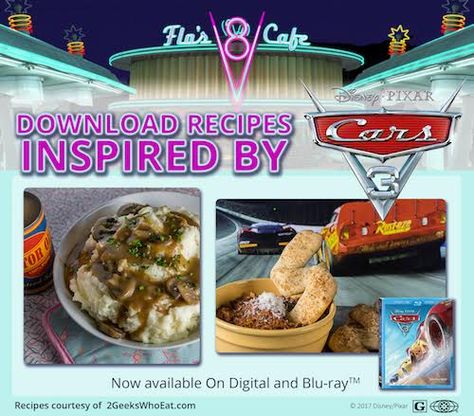 Lightning Mcqueen And Mater, Mcqueen And Mater, Car Movie, Disney Cars Movie, Movie Night Dinner, Disney Car, Disney Dinner, Disney Recipes, Disney Printables