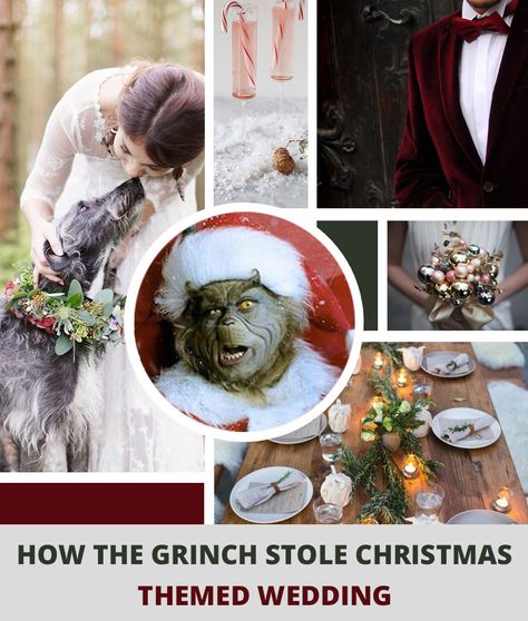 If the Grinch got married... Grinch Bachelorette Party, Mrs Clause But Married To The Grinch, The Grinch And Martha May, Grinch Wedding, Mrs Claus But Married To The Grinch Svg, Married To The Grinch, Martha May Whovier, Martha May, Grinch Theme Chritsmad Tree