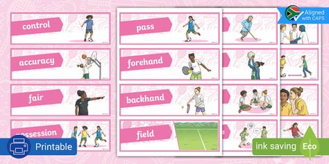 * NEW * Grade 5 Physical Education Invasion Games Word Cards Invasion Games Physical Education, Invasion Games, Activities Board, Activity Board, E Sports, Financial Education, Grade 5, Physical Education, Sports Activities