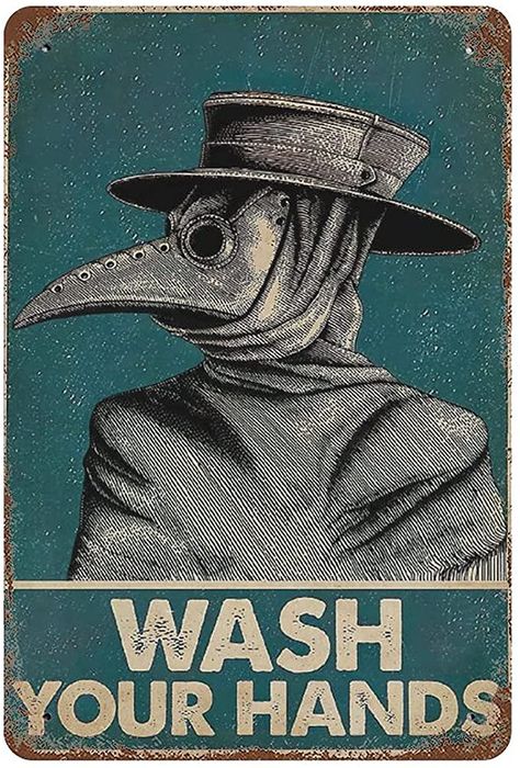 Wash Your Hands Plague Doctor, Vintage Doctor Illustration, Plague Doctor Wash Your Hands, Vintage Bathroom Posters, Poster Prints Bathroom, Vintage Propaganda Posters, Cool Posters Retro, Vintage Posters Art Retro, Posters To Print Out