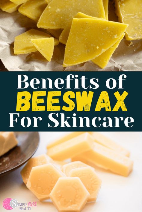 Beeswax has many benefits in skincare and can be used to make a variety of things. Not only can Beeswax be used to make candles, Beeswax can be used in balms, body butters, and salves. Beeswax is a humectant and helps hydrate skin. Beeswax soap is also popular in skincare and helps exfoliate and hydrate skin. Beeswax DIY recipes are great to make if you are interested in anti-aging, protecting, and hydrating skincare products. Diy Eye Cream Recipe, Eye Cream Recipe, Beeswax Diy, Diy Wrinkle Cream, Beeswax Recipes, Beeswax Soap, Bee Things, Diy Massage, Spa Stuff