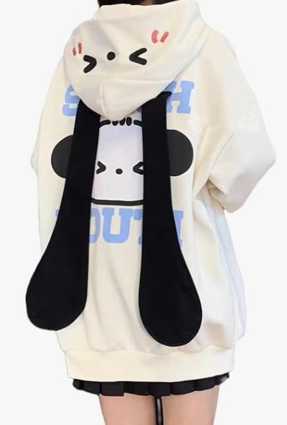 Mode Harajuku, Kawaii Hoodie, Kawaii Sweatshirt, Estilo Harajuku, Streetwear Mode, Cute Hoodie, Cartoon Outfits, Sweatshirt Zipper, Casual Cardigans