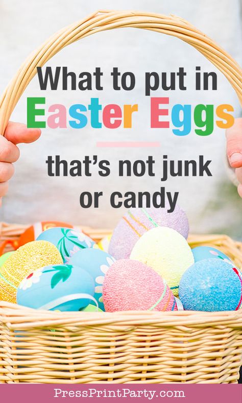 Easter Egg Surprise Ideas, Easter Egg Treats Ideas, Toddler Easter Egg Ideas, Easter Egg Hunt Non Candy Ideas, Easy Easter Egg Hunt Ideas, Ideas For Easter Eggs Filler, Toddler Egg Fillers, Non Junk Easter Egg Fillers, What To Stuff Easter Eggs With