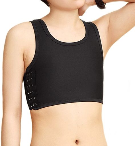 BaronHong Mesh Chest Binder Short Corset Sport Bra for Tomboy Lesbian *** For more information, visit image link. (This is an affiliate link) Chest Binder, Vest Plus Size, Compression Tank Top, Plus Size Tank Top, Girl Punk, Top Bustier, Short Vest, Summer Beach Outfit, Sports Vest