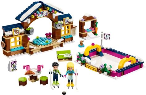 LEGO set database: 41322-1: Snow Resort Ice Rink Snow Resort, Lego Friends Sets, Building Toys For Kids, Creative Holiday Gifts, Shop Lego, Toy Playset, Adoption Day, Ice Rink, Pretend Play Toys