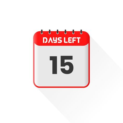 Countdown icon 15 Days Left for sales promotion. Promotional sales banner 15 days left to go Sale Logo, Sales Promotion, Day Countdown, One Day Sale, Youtube Banners, Day Left, Sale Banner, Logo Banners, Sale Promotion