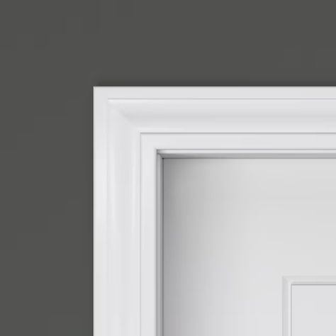 RELIABILT 11/16-in x 2-1/4-in x 7-ft Primed Pine 356 Casing in the Window & Door Moulding department at Lowes.com Door And Window Trim Ideas, Door Casing Styles, Door Trim Ideas Moldings, Diy Doors, Door Moulding, Trim Ideas, Door Casing, Door Molding, Trim Styles