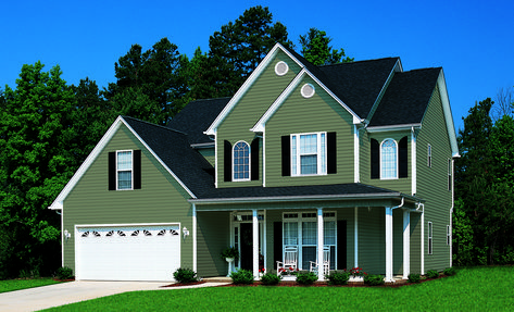 Vinyl Siding Products Available in Acadia Green Norandex Deep Water Siding, Green Vinyl Siding House, Blue Siding House, Vinyl Siding Ideas, Green Vinyl Siding, Blue Vinyl Siding, Vinyl Siding House, Siding House, Vinyl Siding Colors