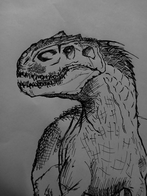 Jurassic Park Drawing, Indominus Rex Art, Dinosaurs Drawings, Dinosaurs Drawing, Dino Rawr, Jurassic World Indominus Rex, Dino Drawing, Dinosaur Sketch, Indominus Rex