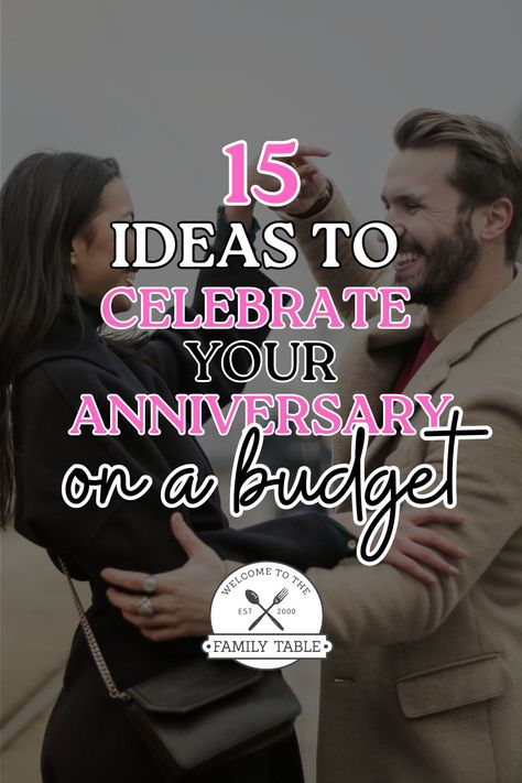 Could you use some low-cost ideas to celebrate your Anniversary? If so, we have 15 ideas to celebrate your anniversary on a budget! :: fulfillingyourvows.com 25 Year Anniversary Ideas, Low Budget Anniversary Ideas, 15 Anniversary Ideas, 25 Anniversary Ideas, 25th Anniversary Ideas, 15th Anniversary Idea, Military Marriage, Outdoor Date, 25 Year Anniversary