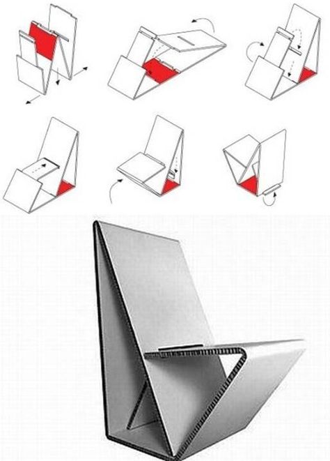 Origami Chair, Origami Furniture, Cardboard Chair, Carton Diy, Cardboard Design, Paper Furniture, Woodworking Projects Furniture, Foldable Chairs, Cardboard Art